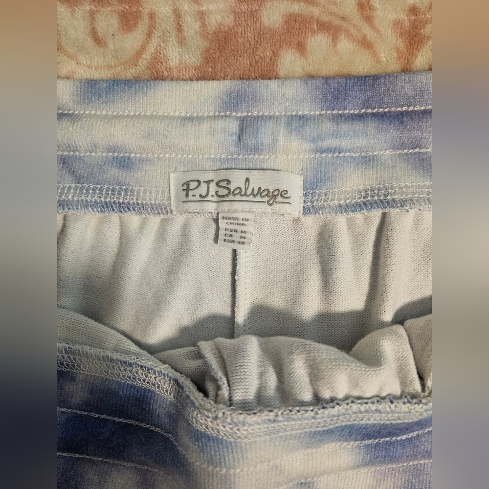 New P.J. Salvage Blue and White Joggers - Picture 7 of 7